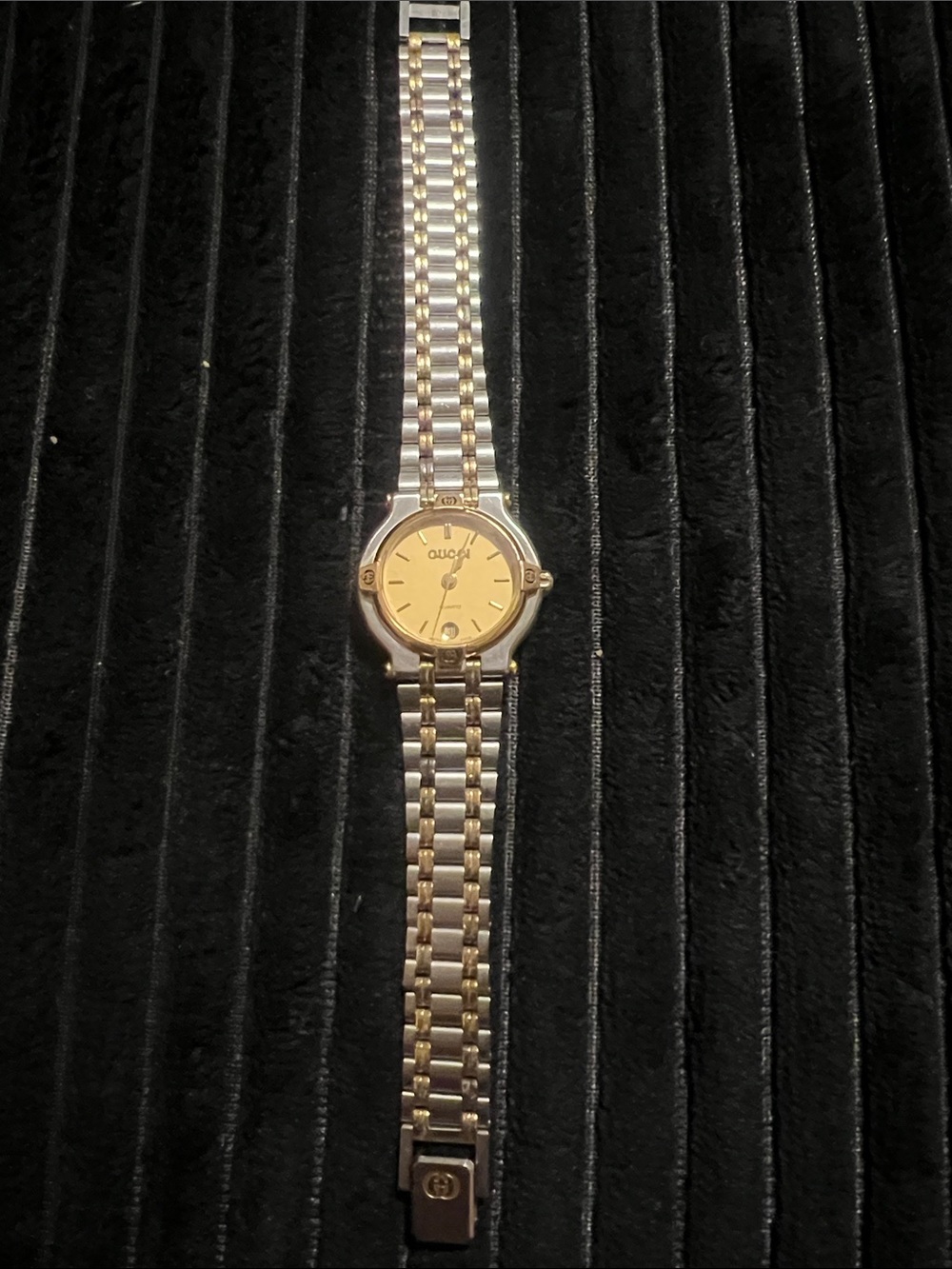 Gucci Two-Tone Gold and Silver Men's Bracelet Watch